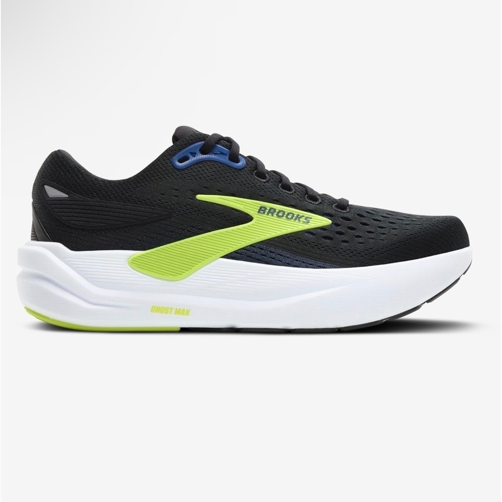 Brooks Men's Ghost Max 3 Running Shoes Black Navy Acid Lime Size 11D NWB